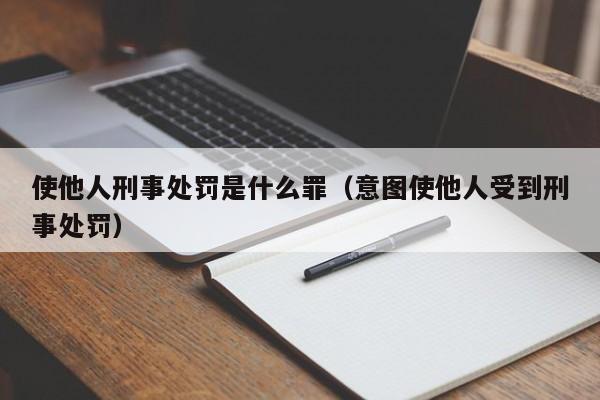 使他人刑事处罚是什么罪（意图使他人受到刑事处罚）