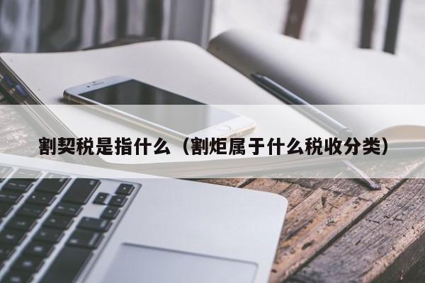 割契税是指什么（割炬属于什么税收分类）