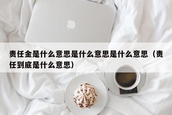 责任金是什么意思是什么意思是什么意思（责任到底是什么意思）