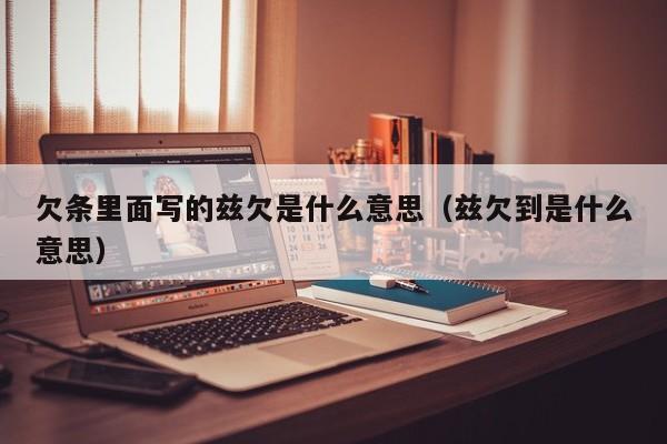 欠条里面写的兹欠是什么意思（兹欠到是什么意思）