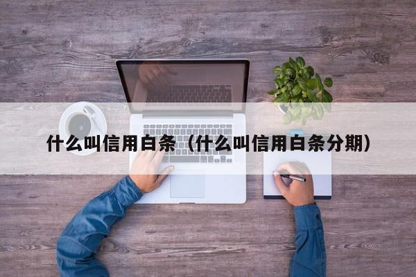 什么叫信用白条（什么叫信用白条分期）