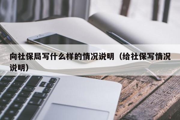 向社保局写什么样的情况说明（给社保写情况说明）