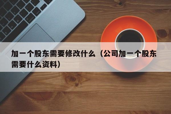 加一个股东需要修改什么（公司加一个股东 需要什么资料）