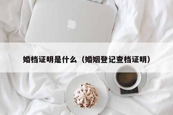 婚档证明是什么（婚姻登记查档证明）