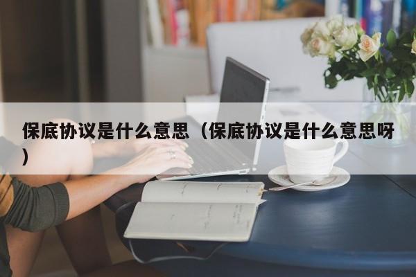 保底协议是什么意思（保底协议是什么意思呀）