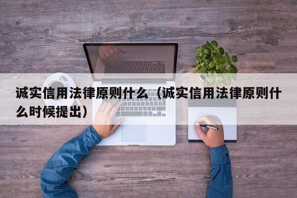 诚实信用法律原则什么（诚实信用法律原则什么时候提出）