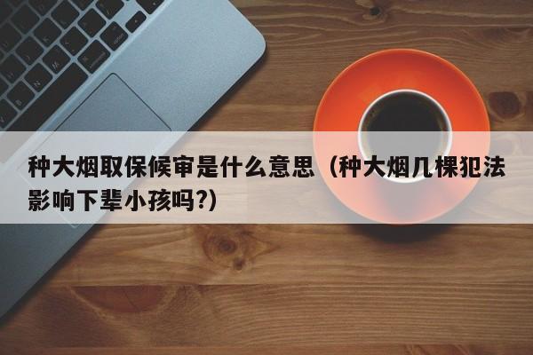 种大烟取保候审是什么意思（种大烟几棵犯法影响下辈小孩吗?）