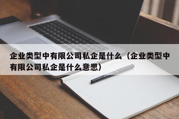 企业类型中有限公司私企是什么（企业类型中有限公司私企是什么意思）