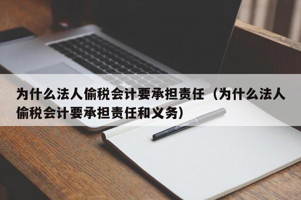 为什么法人偷税会计要承担责任（为什么法人偷税会计要承担责任和义务）