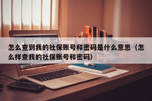 怎么查到我的社保账号和密码是什么意思（怎么样查我的社保账号和密码）